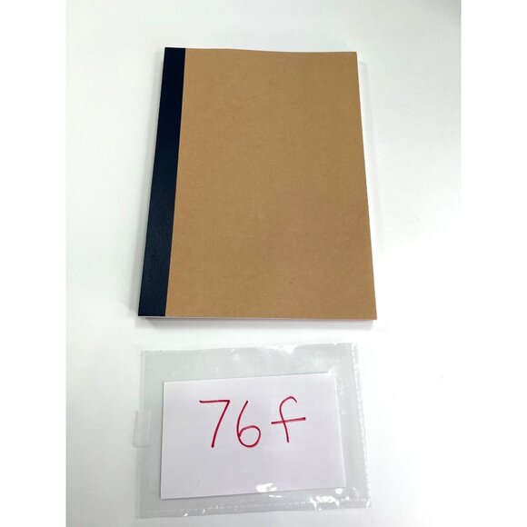 Lot Of 3  Size 7x10  Lined Paper Brown Notebooks 76f - Picture 5 of 5